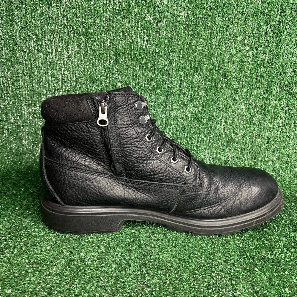 UGG Mens‎ Biltmore Mid Plain Toe Boots Black Leather Size 12 M